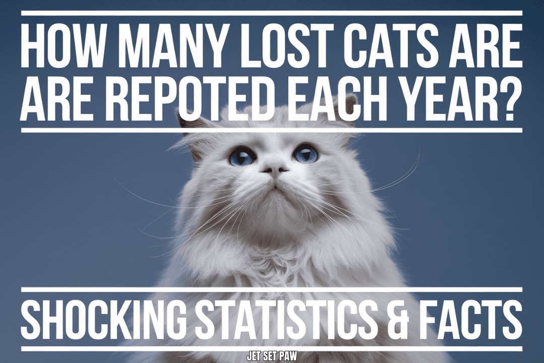 how many lost cats are reported in a year